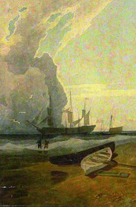 Le Mars, au mouillage au large de Cromer - John Sell Cotman